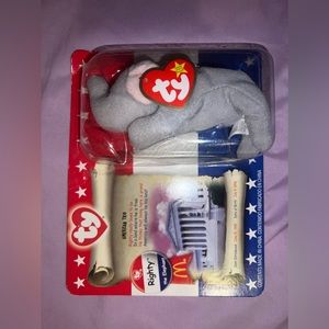 TY Beanie Baby - Righty The Elephant Rare